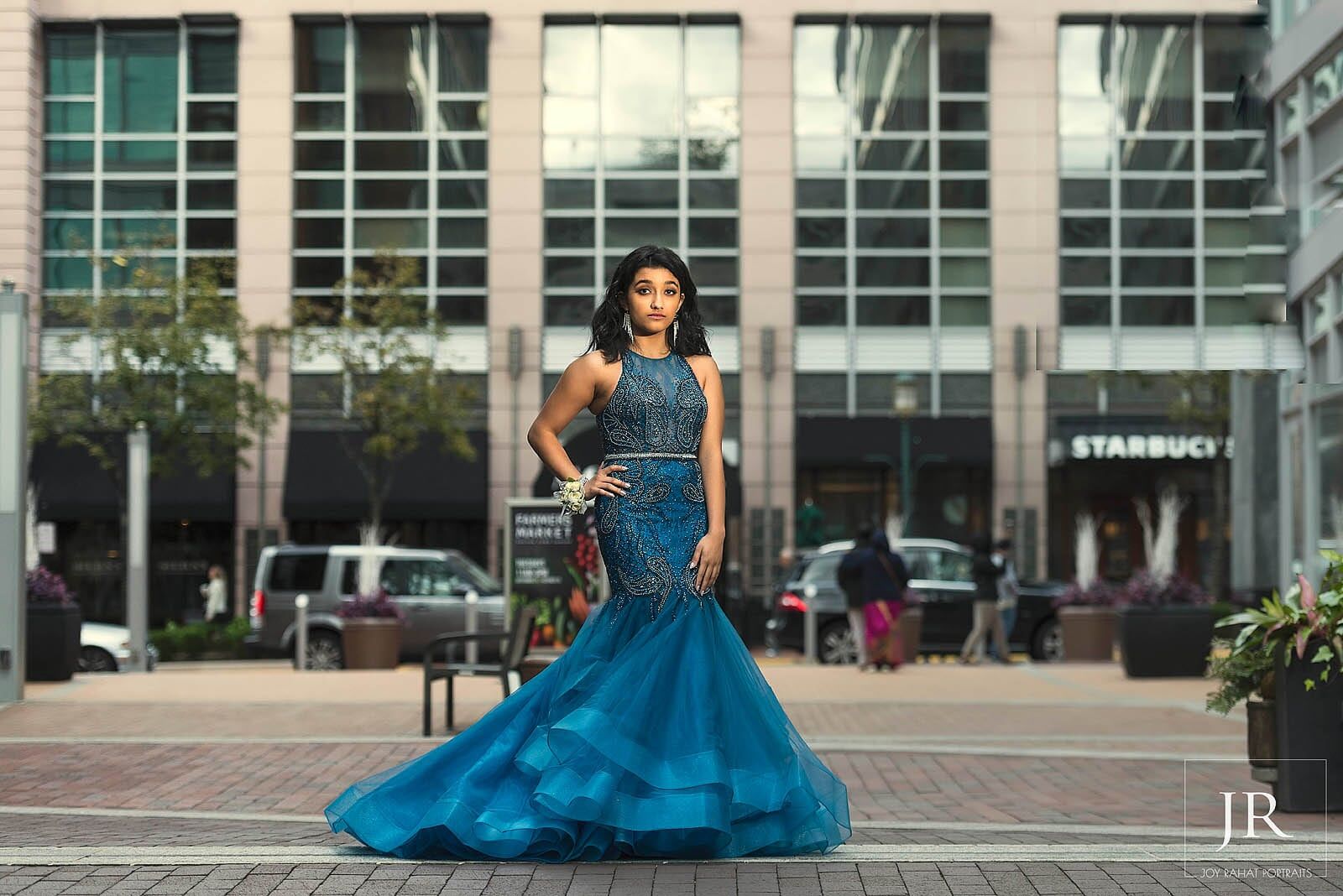 Prom and evening gowns in Washington DC VA MD Joy Rahat Portraits